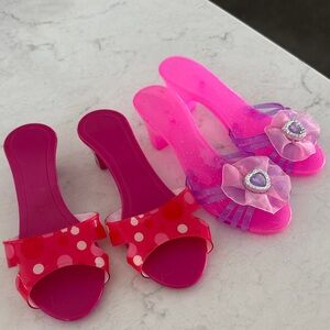 Set of Two Pink Kids' Dress-Up Sandals